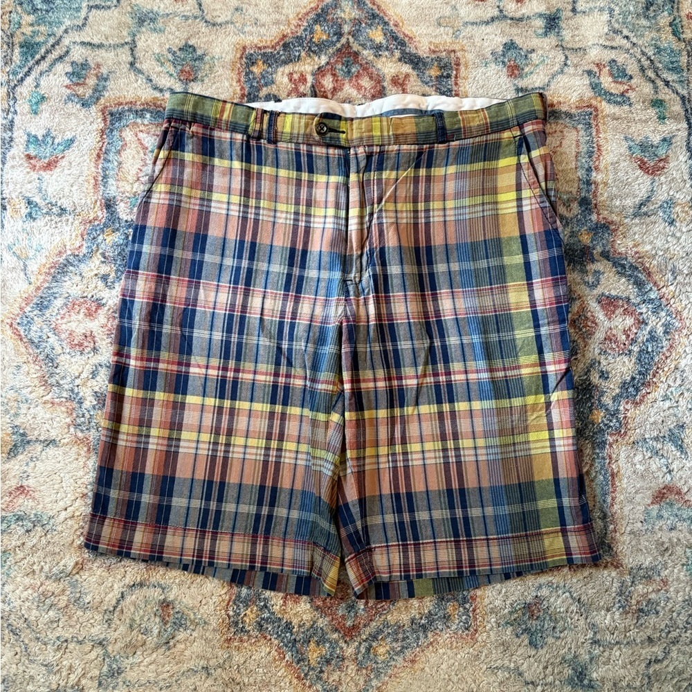 Polo Ralph Lauren Plaid Buckleback Shorts Size 37